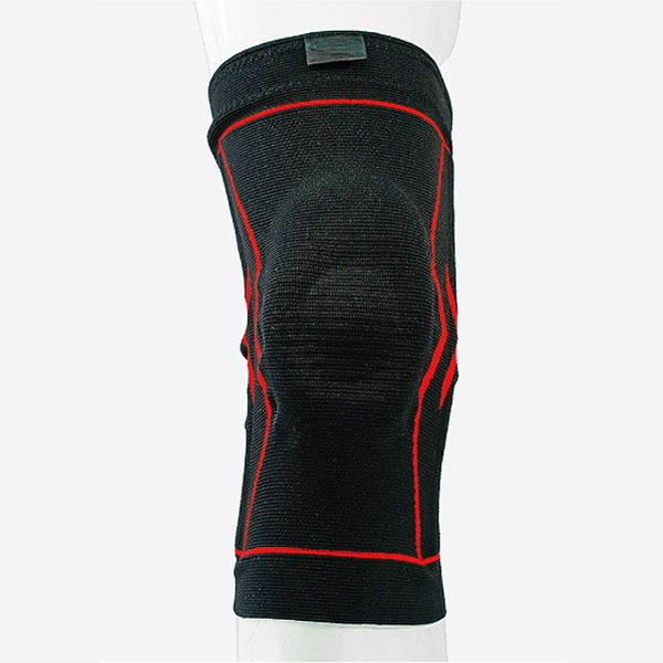 Support circulaire du genou en tricot avec des barres en acier de printemps