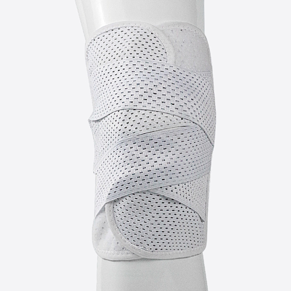 Support de genou en tissu élastique en maille