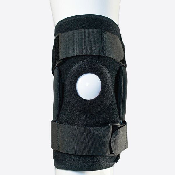 Support de genou en néoprène avec charnière et sangle