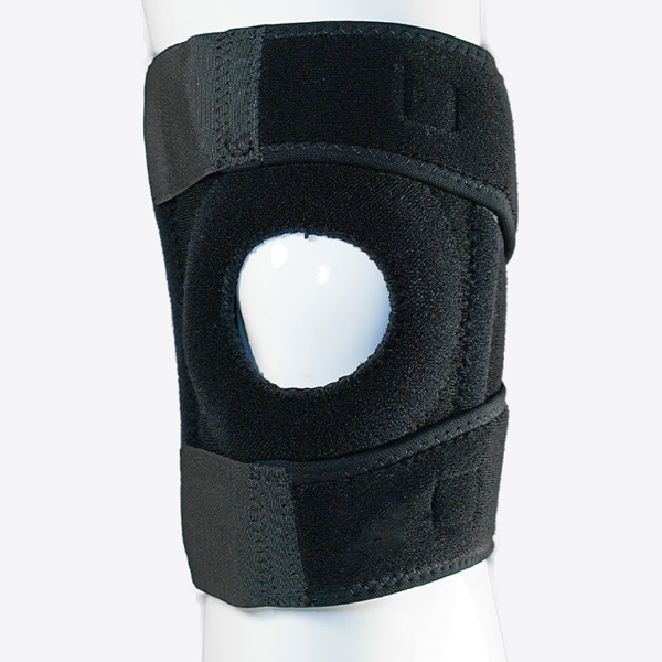 Support du genou du matériau adhésif en néoprène avec tampon de silicone et barres d'acier