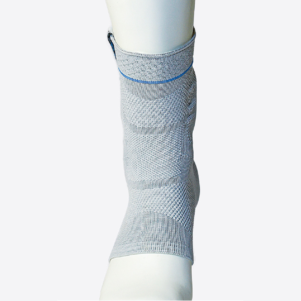 Support de la cheville à tricot plat avec coussin de silicone